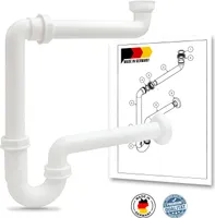 Raumsparsiphon für Waschbecken 1 1/4' x 32mm