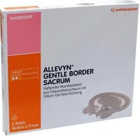 ALLEVYN GENTLE BORDER Sacrum 16,8 x 17,1 cm Schaumverband (5 Stk.)