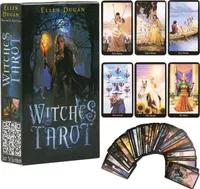 ASKSA 78ks/Set Tarot Cards Deck Board Future Telling Divination Game Anglické vydání Čarodějnice