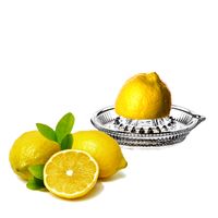 Pasabahce Zitronenpresse aus Glas mit Ausgießer - manuelle Zitronen, Limetten & Orangen Presse - Zitruspresse Orangenpresse Saftpresse für Zitrusfrüchte