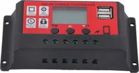 Solarladeregler Einstellbare Solarpanel Batterie Intelligenter Regler mit LCD Display 12V 24V20A