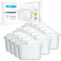 12x Wessper AquaMax Náhradní vodní filtr pro džbány Brita, Dafi, AquaPhor, Wessper - Náhradní filtr Brita Maxtra Plus +