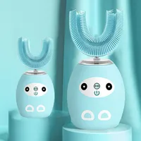 Elektrische Zahnbürsten, Elektrische Kinderzahnbürste, 3 Modi Sprachzahnbürste, 360° Wasserdichte, Silikonzahnbürste, Mikrowellen-Vibrations