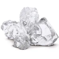 GLASSTEINE, transparenter Stein, WEISSGLAS, Glas für Gabionen 5 kg 5-10cm, Dekostein, Dekoglas