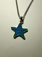 Stimmungskette Seestern,  Kette Anhänger Modeschmuck Ketten Geschenke Schmuck