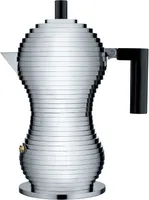 ALESSI Pulcina Kaffeekanne Schwarz 3 Tassen