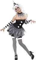 Paintomime Horrorclown Kostüm - Halloween Fasching Größe: M