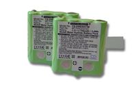 vhbw 2x Ni-MH Akku Set 700mAh (4.8V) kompatibel mit Funkgerät Walkie Talkie DeTeWe Outdoor PMR 8000, Simvalley WT-100 Ersatz für LH060-3A44C4BT, MT700D03XXC, PX-1755.