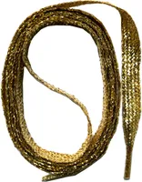 SNORS Glitzer Schnürsenkel flach - GOLD - 11-12mm - 145cm