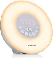 Grundig Lichtwecker Tageslichtwecker Weckerradio Bluetooth-Lautsprecher AUX und USB Naturklänge Weiß