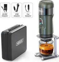 HiBREW H4B Kabellose Tragbare 3 In 1 Espresso-Kaffeemaschine, 15 Bar Druck, 2200mAh Akku - Grün
