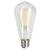 DARI LED Filament dekoracyjny Glühbirne 7W, E27, 3000K, 710lm, 230V, CLEAR ST64, EDO777625