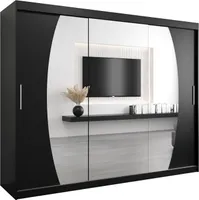 Kleiderschrank, Schiebetürenschrank Schlafzimmer, Schrank mit Spiegel ELYPSE 250 cm