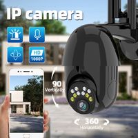 Überwachungskamera Aussen 2MP, 5X Digital Zoom WLAN IP Kamera Outdoor PTZ Kamera, Sicherheitskamera mit Bewegungsmelder, 30m Nachtsicht, 2-Wege-Audio