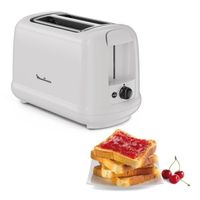 MOULINEX Extragroßer 2-Schlitz-Toaster, 7 Bräunungsstufen, automatische Abschaltung, Boost-Taste, Auftauen, Simpleo LT160B10