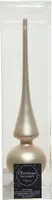 Christbaumspitze Glas 26cm perle matt
