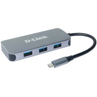 D-Link DUB-2335 6-in-1 USB-C Hub mit HDMI/Gigabit Ethernet/Power Delivery