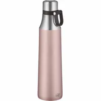alfi Isolier-Trinkflasche City Loop, Edelstahl rosé 0,7 l, Thermosflasche hält 12 Stunden heiß oder 24 Stunden kalt, bruchfest, absolut dicht  - 5537.284.070