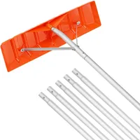 Střešní lopata na sníh - 64 cm, rozsah nastavení 1,52-6,4 m - Hliníková a ABS střešní lopata na sníh - Lopata na sníh s protiskluzovou rukojetí