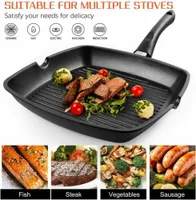 Gotoll GL52383 Pfannkuchen 28cm Pizza Bratpfanne Aluminiumpfanne Spiegelei Crepespfanne