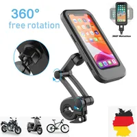 Fahrrad Handyhalter, wasserdichte Smartphone-Halterung mit Touchscreen, 360  drehbar, höhenverstellbar kompatibel mit Iphone Samsung Galaxy H