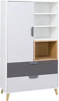 Furniture24 Schrank Joker 05 Kommode Highboard Hochschrank mit 2 Schubladen