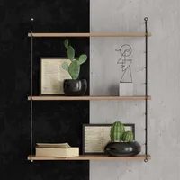 Skye Decor, Armoni 3'lü - Walnut, Wandregale, Nussbaum, 72 x 85 x 20 cm