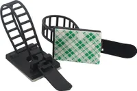 25 Stück verstellbare Kabelhalter selbstklebend Auto Schreibtisch Kabelklemme Kabelbefestigung Kabelclip Kabel binden Kabelschellen Kabelführung 18x25mm Büro Kabel Organizer Kabelführung Schwarz