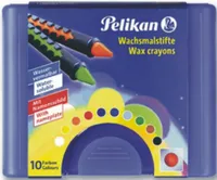 Wachsmalstifte 655/10 mit Schiebehülse wasservermalbar 10 Farben Packung mit 10 Stück