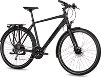 Airtracks Herren City XXL Fahrrad 28 Zoll Trekking Fahrrad TR.2880 27 x Gang Shimano DEORE RD-M592 SGS Schwarz(60cm (Körpergröße 185-195cm))