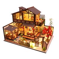 Bastelset Miniatur Puppenhaus Kit DIY Holz Haus Miniature Dollhouse Kinder Gift 