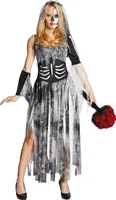 Zombiebraut Zombie Braut Hochzeit Horror Halloween Karneval Fasching Kostüm 44