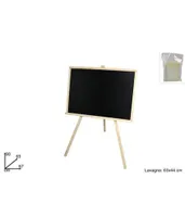 Tabule S Dřevěným Stojanem 63X44 Cm Popisovatelná Křídou A Gumou