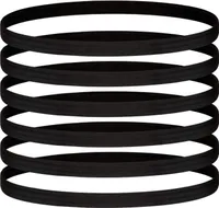 Stücke Dünne Elastische Sport-Stirnbänder Schmale Sport-Haarbänder Yoga-Stirnband Schweißband für Übungen Yoga Workout Laufen Fußball, Schwarz