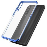 mtb more energy® Schutz-Hülle Elegance für Xiaomi Mi A3 (6.09'') - blau - flexibel - TPU Frame Rahmen Case Cover Tasche