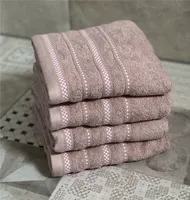 Handtuch Duschtuch Badetuch Frottier 100% Baumwolle Handtücher Typ674 Silbergrau 4er Set Handtuch 100x50 cm