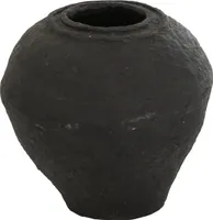 J-Line Vase Pappmache Schwarz Small