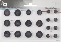 HQ Lithium-/Alkali-Knopfzelle CR2016 / CR2032 / CR2025 / CR1620 / LR43 / LR54 / LR44 20-Blisterkarte NE550647775