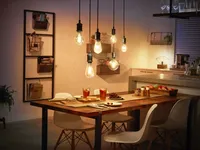 Philips Hue White LED Leuchtmittel E27 St64 in Transparent 7,2W 550lm dimmbar