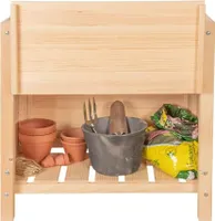 Esschert Design Hochbeet mit Lagerung 65 L Natur