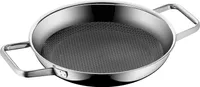 WMF Profi Resist Servier-/ Bratpfanne 24 cm Induktion, Mehrschichtmaterial beschichtet, Wabenstruktur, Edelstahlgriff, backofenfest