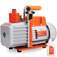 VEVOR Pompa próżniowa 5 CFM Dwustopniowa pompa próżniowa do klimatyzacji 250 W 1450 obr/min Najwyższa próżnia czynnika chłodniczego Narzędzie HVAC do konserwacji chłodnictwa Naprawa HVAC Odgazowywanie żywicy Stabilizacja drewna
