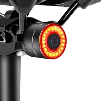 Smart Fahrrad Rücklicht: Auto On/Off hintere Fahrrad Taschenlampe Ultrahelles hinteres Bremslicht Hohe Lumen Tageslichtblitzlicht USB Wiederaufladbar