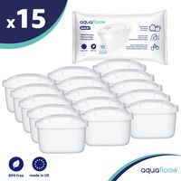 15x filtry wody AquaFloow Maxi do dzbanków Brita, Dafi, AquaPhor, Wessper - zamiennik Brita Maxtra Plus, +, PRO