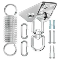 Deckenhaken 360° Hängesessel, Premium Verdicken Edelstahl schwerlasthaken, deckenhaken schwerlast 400kg Traglast, Perfekt als boxsack Halterung, hängesessel aufhängung, deckenhalterung, hangesessel