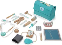 Arztkoffer Kinder, 18-teiliges Doktorkoffer Kinder, Arzt Kostüm Kinder, Arzt Spielzeug Kinder,Zahnarzt Spielzeug Holz Rollenspiel Set,Arztkoffer Kinder ab 2 3 4 5 6 Jahre