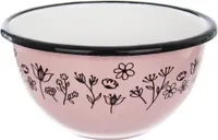 Orion Schale | Schüssel aus Stahl emailliert rosa LOUKA 12 cm 0,5l