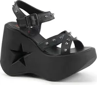 DYNAMITE-02 Damen Sandale von DemoniaCult, Schwarz  , EU 39, US 9