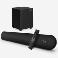 100W TV Soundbar 2.1 Drahtloser Bluetooth-Lautsprecher Heimkinosystem Soundbar 3D-Surround-Fernbedienung mit Wandhalterung