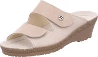 Rohde Damen Klettverschluss Pantoletten Leder Clogs Neustadt-50 1461, Größe:41 EU, Farbe:Beige